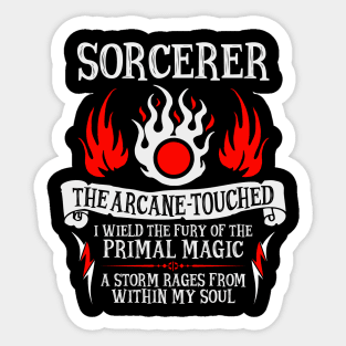 Sorcerer, Dungeons & Dragons - The Arcane-Touched Sticker